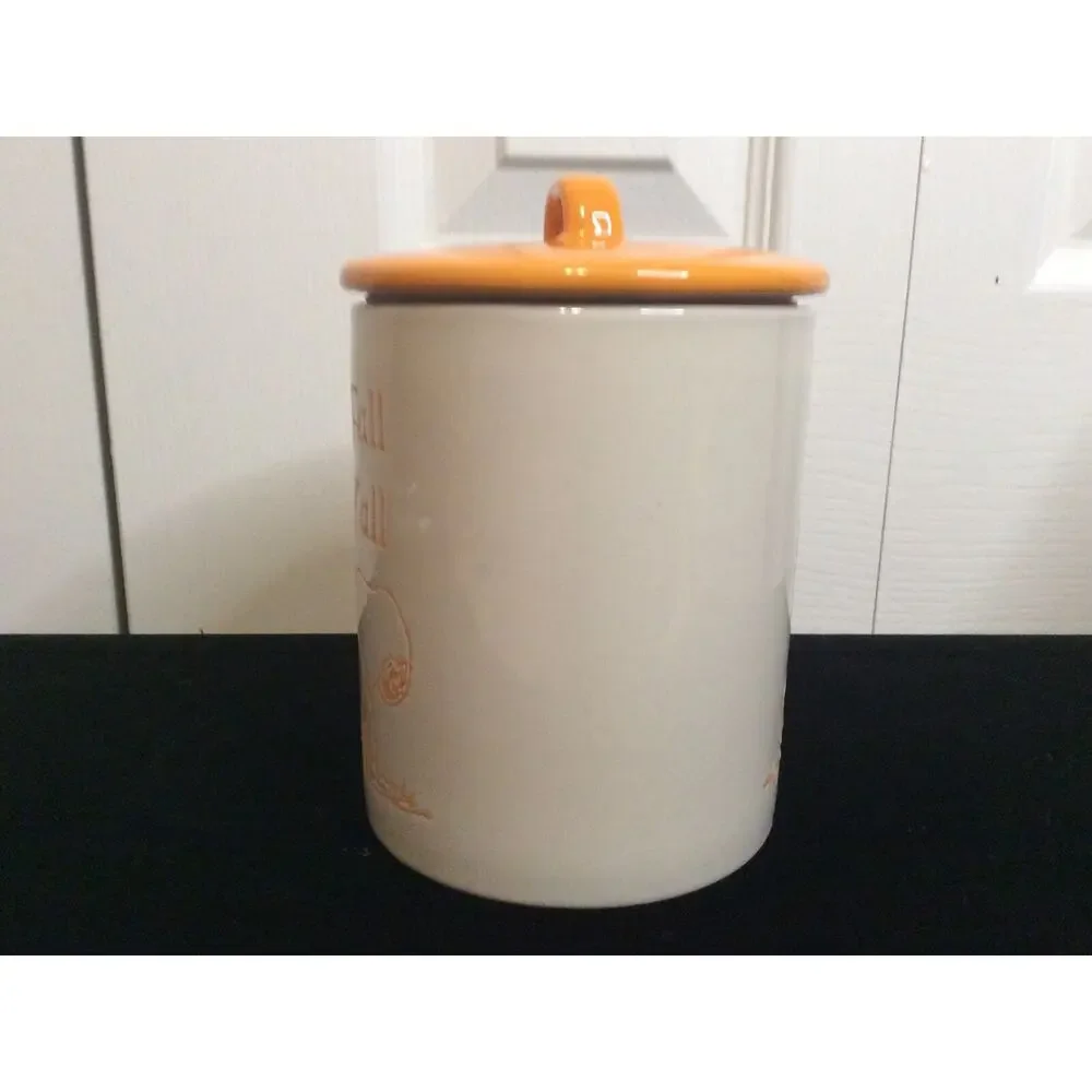 Peanuts Autumn Yellow Lidded Ceramic Canister It’s Fall Y’all
